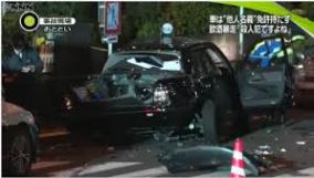 飲酒暴走160キロで衝突、事故動画が悲惨