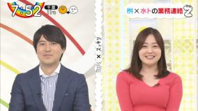 正月太りした水卜麻美の爆乳谷間が話題