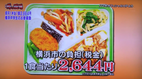 横浜市立中学の2673円の給食弁当が話題