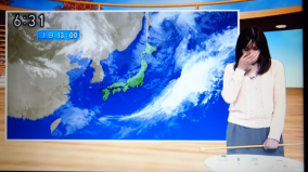 号泣お天気お姉さん岡田みはる・理解不能なグラビア登場