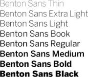 ウェブデザイナー向けフォント「Benton Sans集」のダウンロードリンク