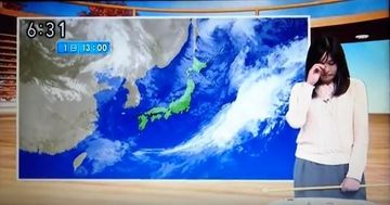 NHKお天気お姉さんが本番中に泣き出す放送事故はいじめが原因説