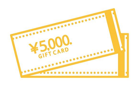 5000円のギフトカード