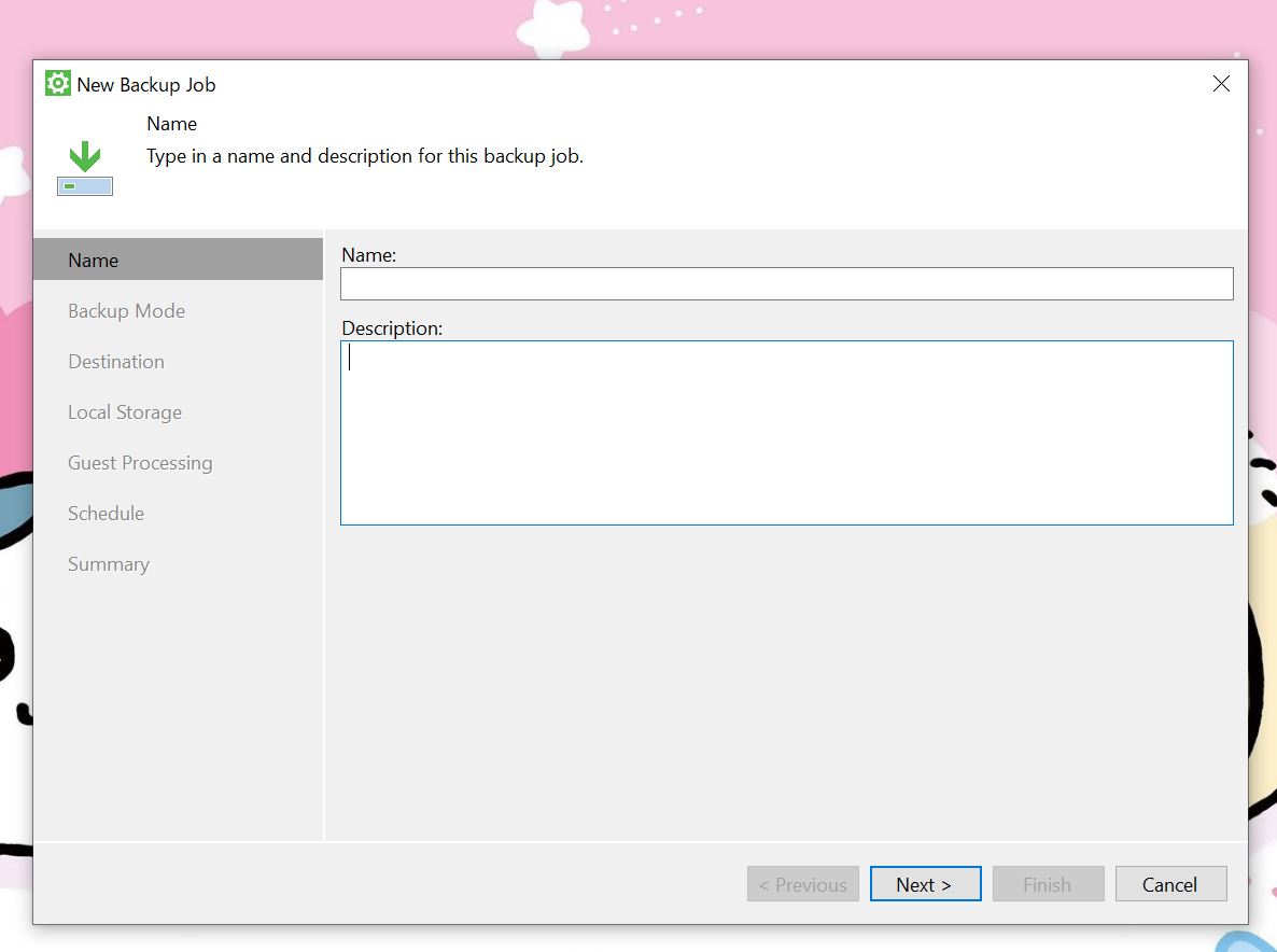 Veeam Agent for Windowsの起動画面