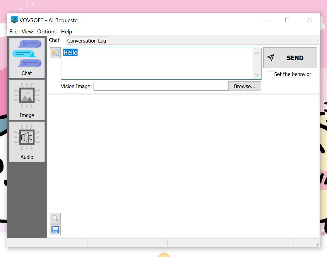 VovSoft AI Requesterの起動画面