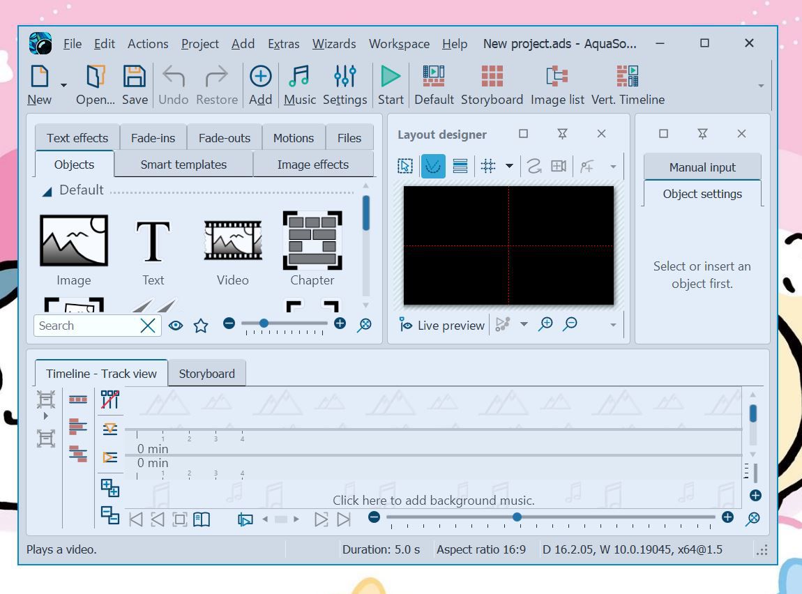 AquaSoft Stages 2025の起動画面