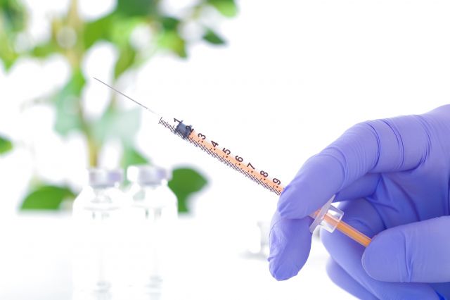 注射前に薬剤が出るかの確認