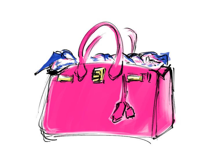 ピンクのブランドバッグ