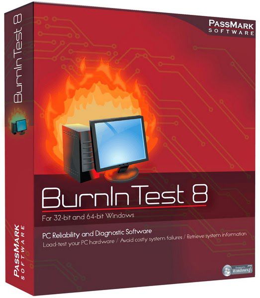 BurnInTest Professional 8のパッケージ