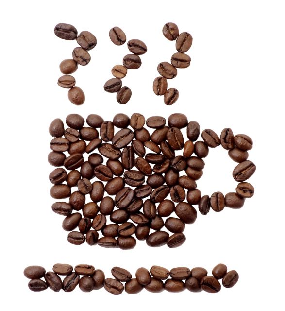 コーヒー豆で作ったコーヒーのアート