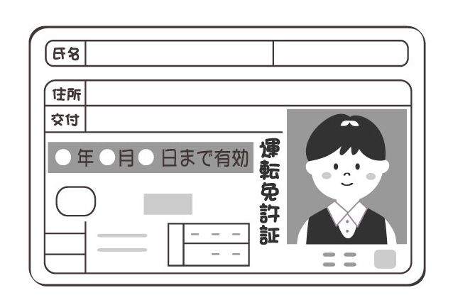 運転免許証のコピー