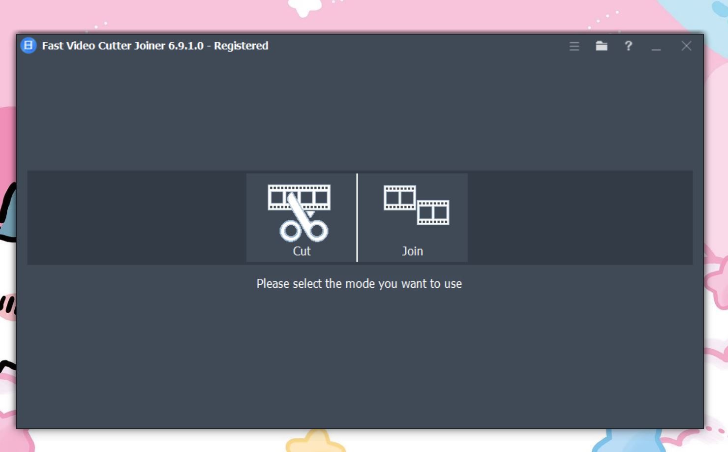 Fast Video Cutter Joinerの起動画面