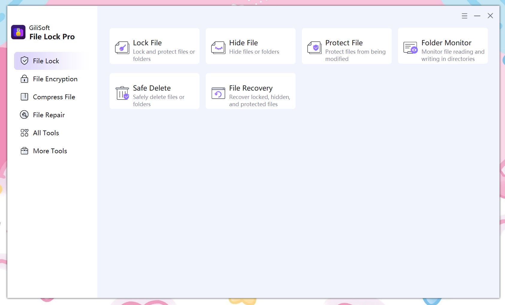 GiliSoft File Lock Proの起動画面