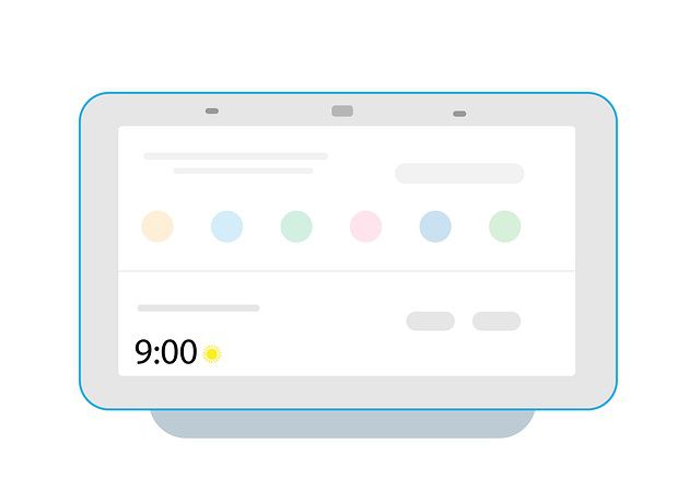Google Nest Hubのイラスト
