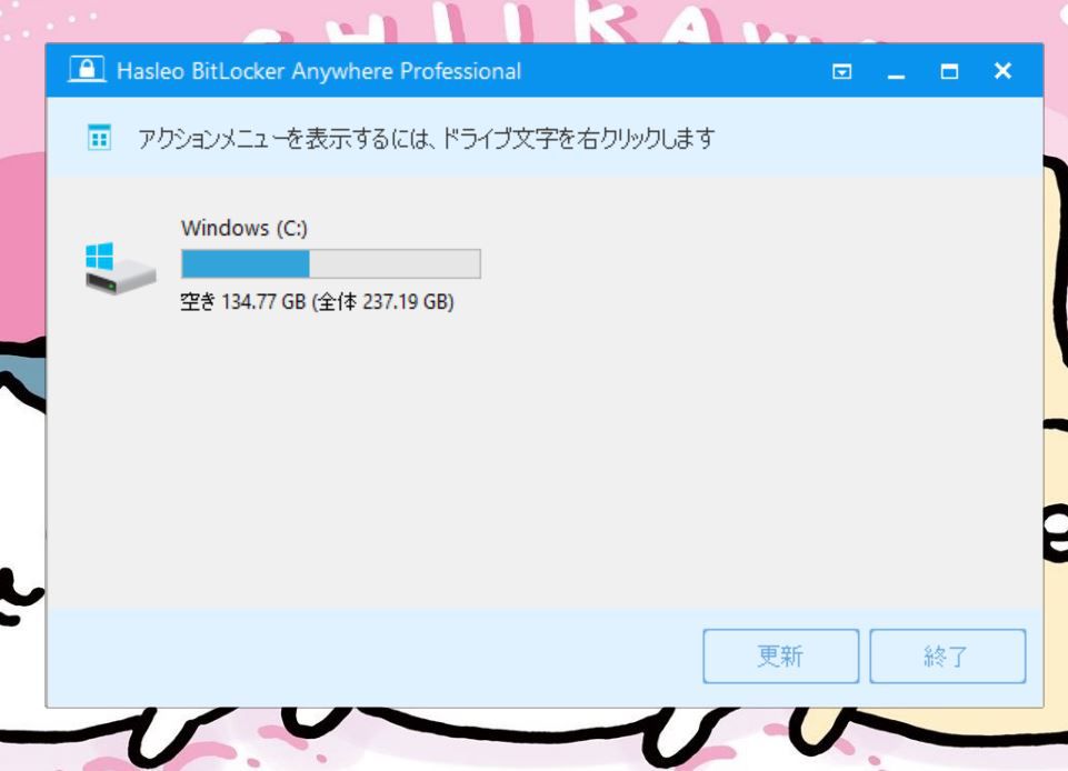 Hasleo BitLocker Anywhereの起動画面
