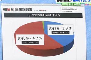 朝日新聞世論調査グラフ