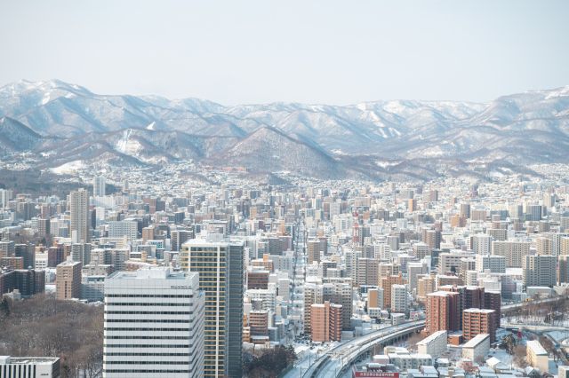 北海道の雪景色
