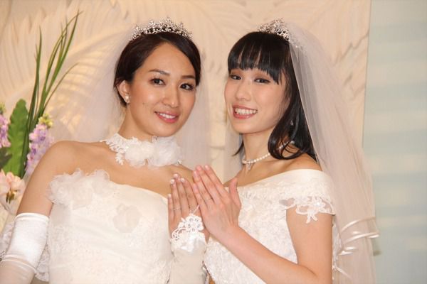 「同性婚」挙式した一ノ瀬文香と 杉森茜