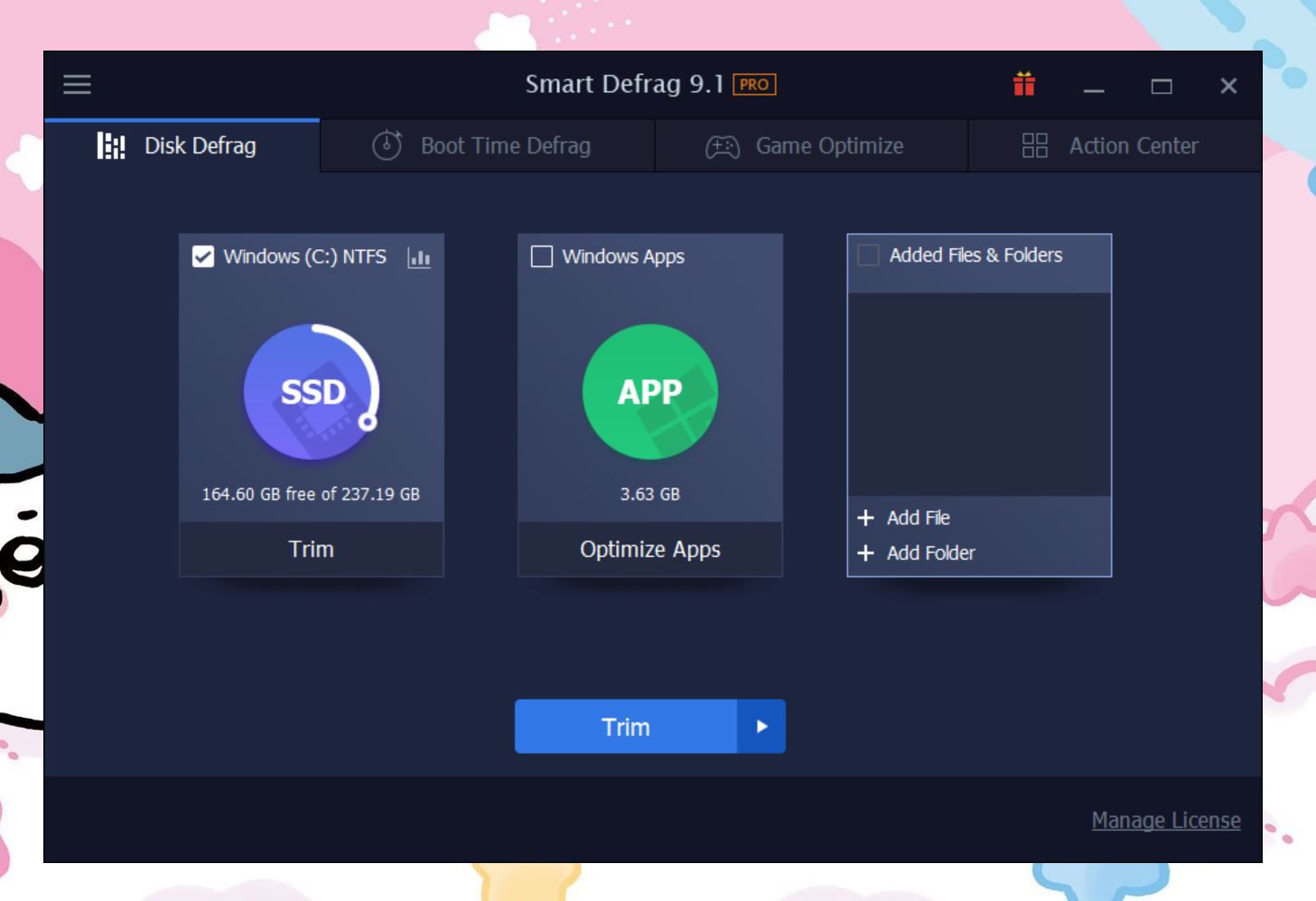 Smart Defrag 9 PROの起動画面