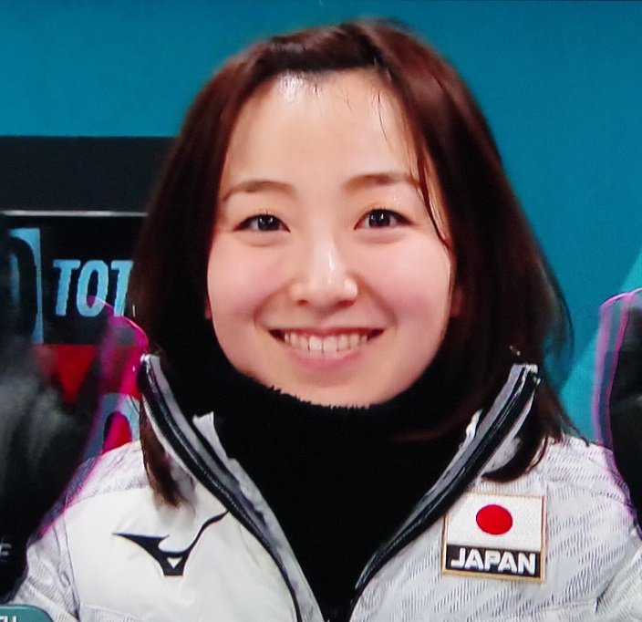 笑顔の女性日本代表選手
