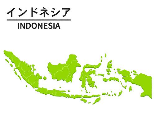 インドネシアの地図