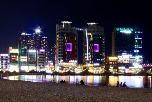 韓国釜山の夜景
