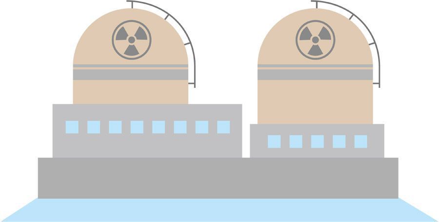 原子力発電所のイラスト