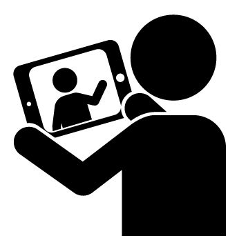 タブレットでオンライン受講