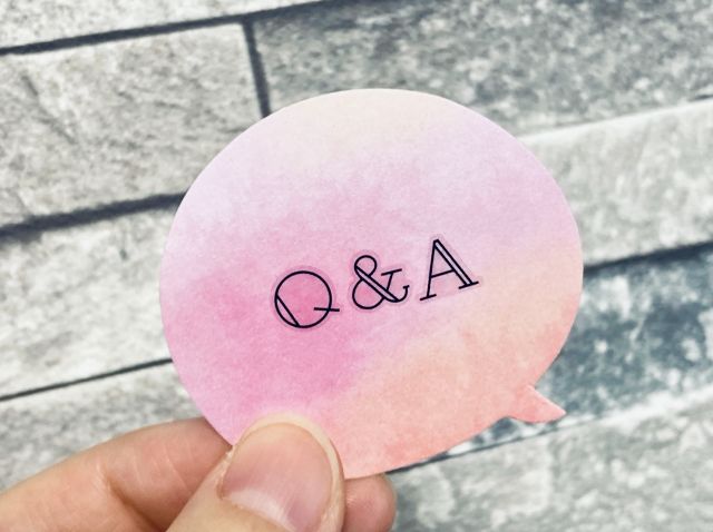 紙に書かれたQ&A