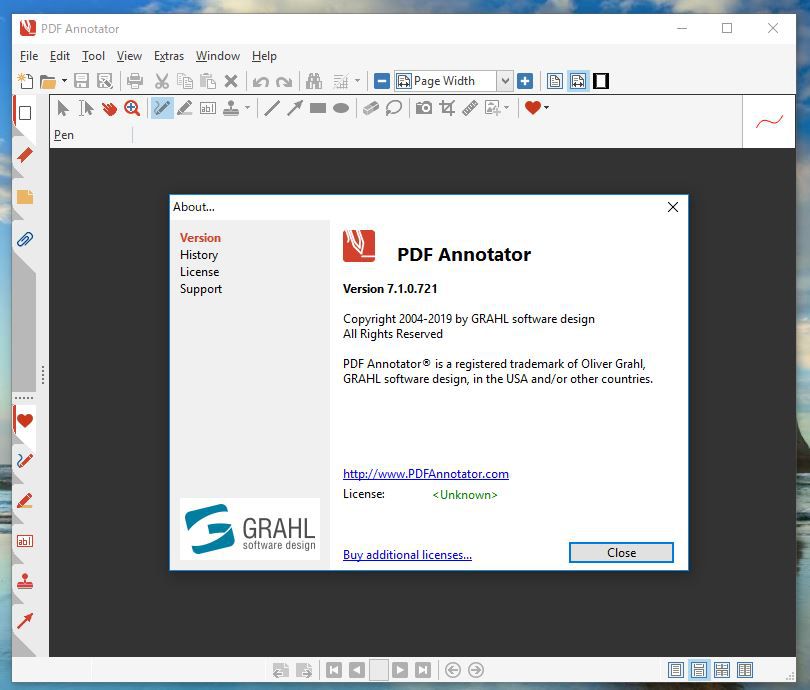 PDF Annotatorの起動画面