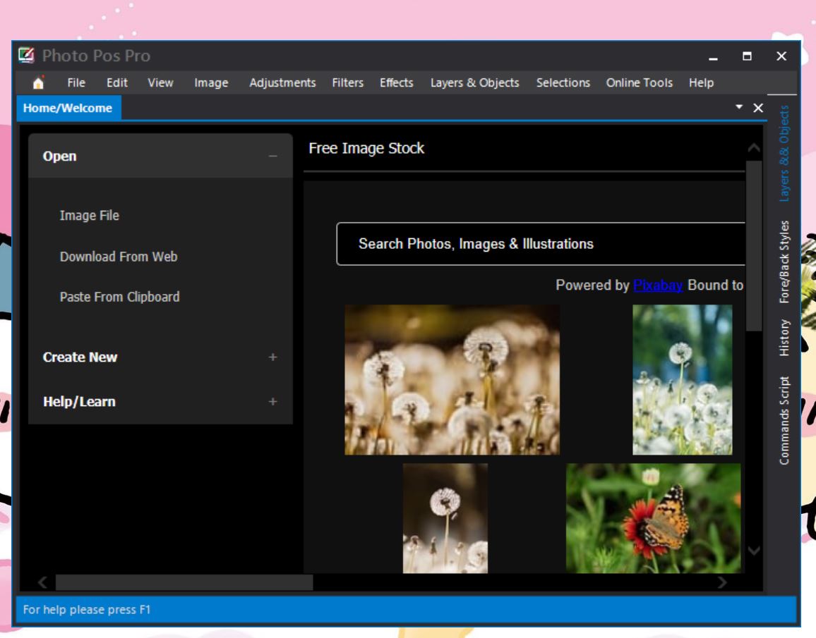 Photo Pos Pro Premiumの起動画面