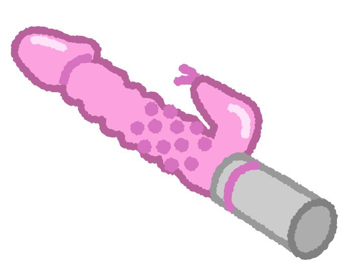 ピンク色の電動バイブ