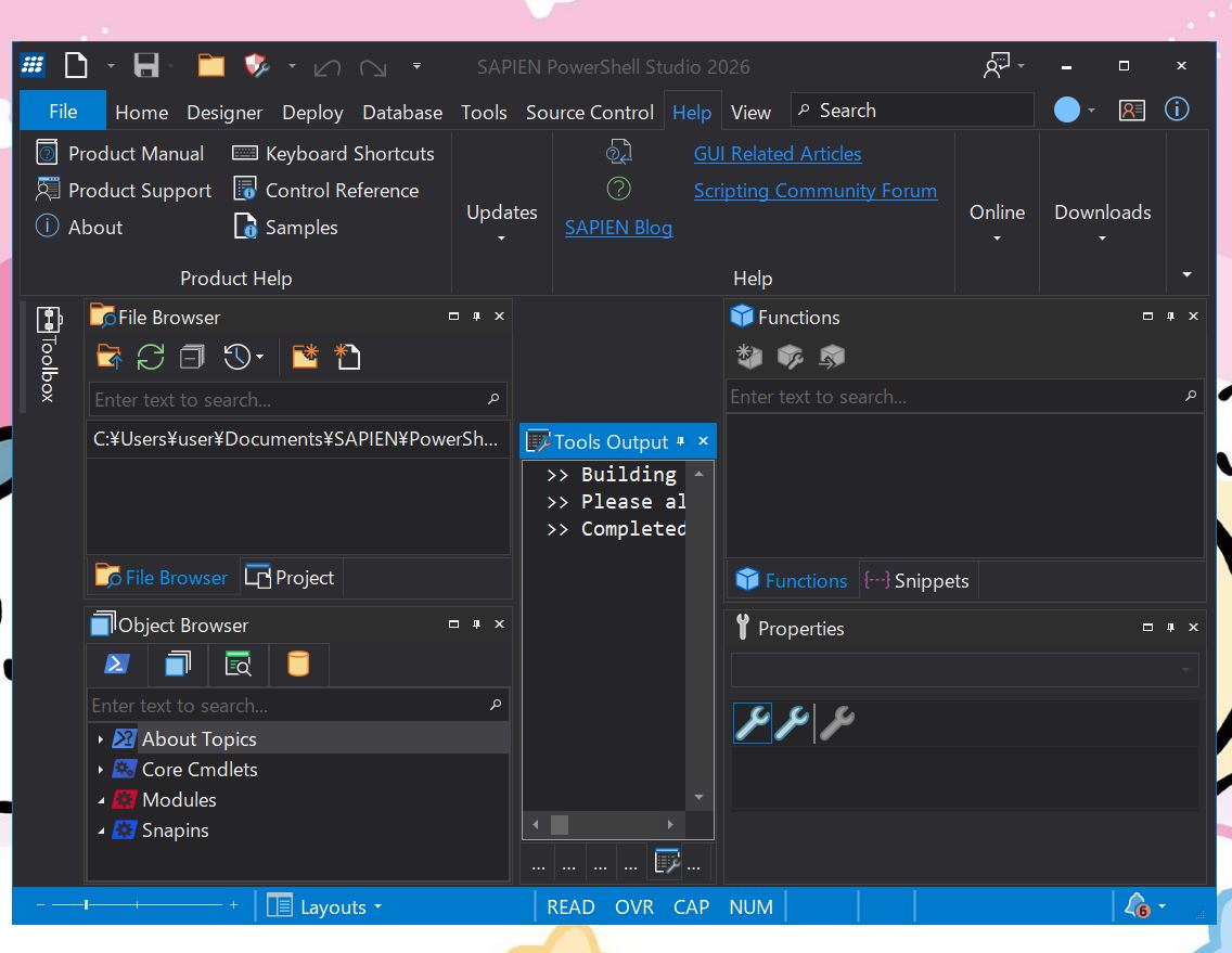 SAPIEN PowerShell Studio 2026の起動画面
