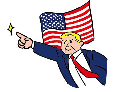 指を指すアメリカ大統領