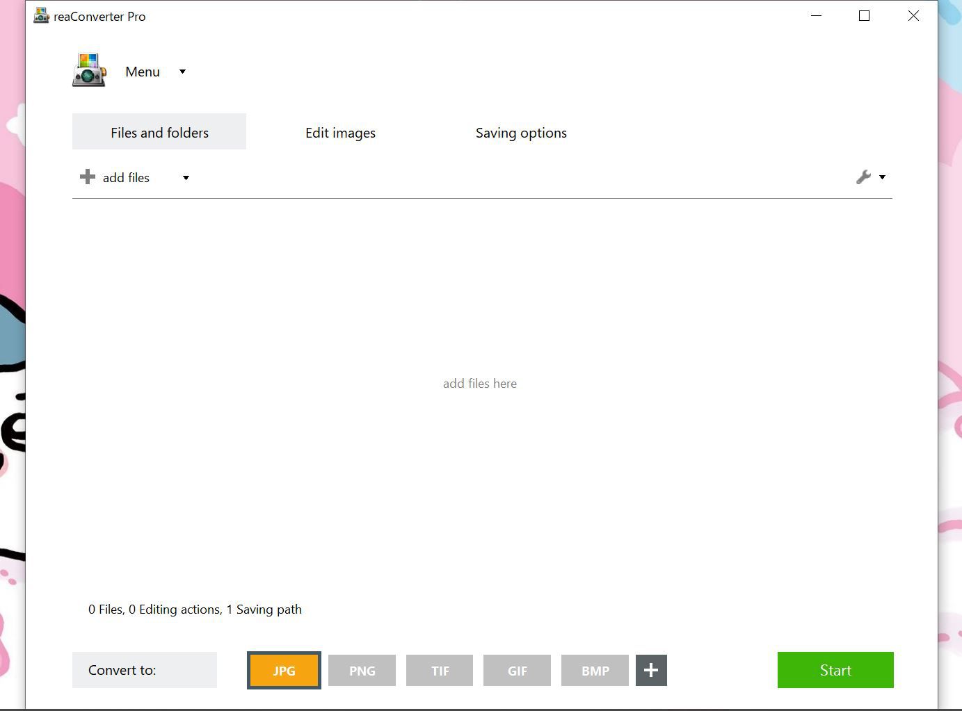 reaConverter Proの起動画面
