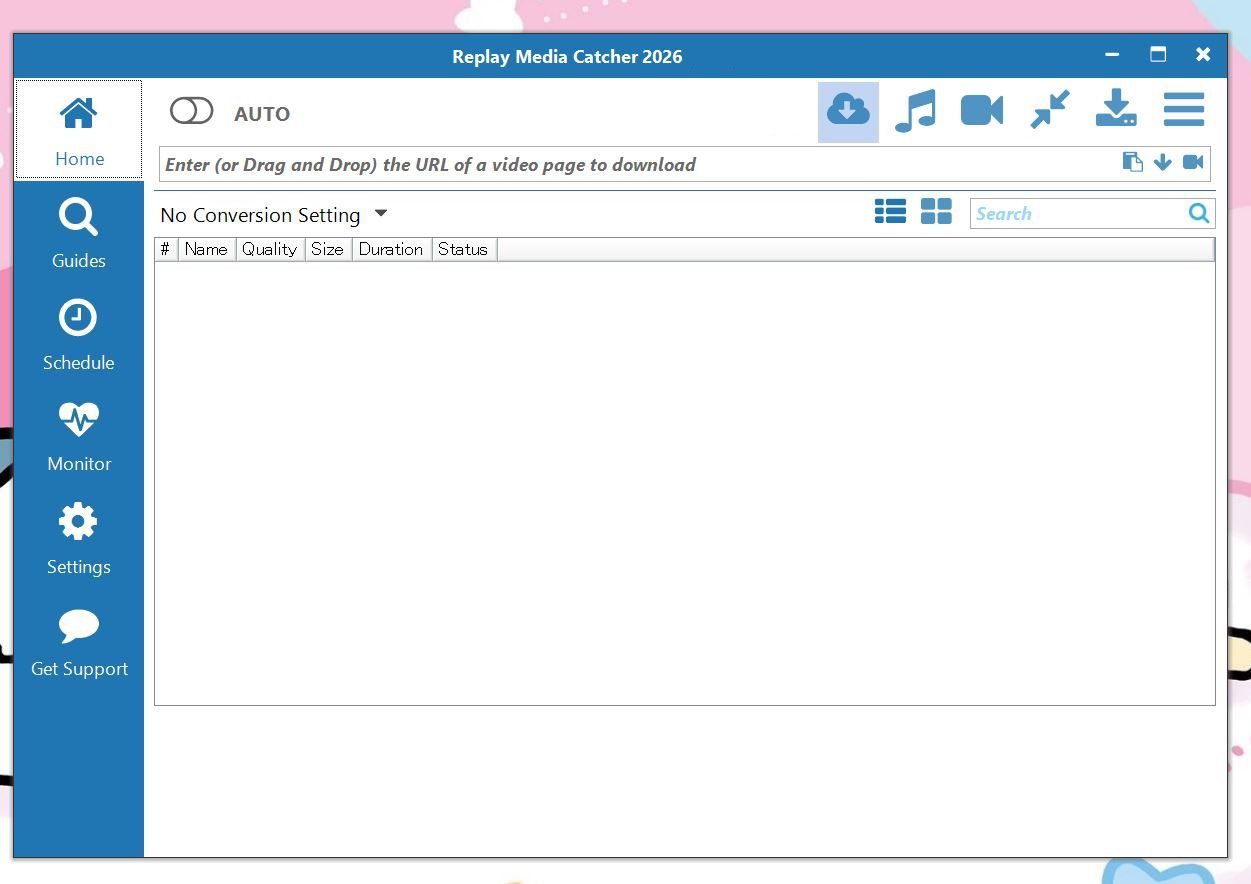 Replay Media Catcherの起動画面