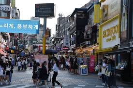 韓国の市街地