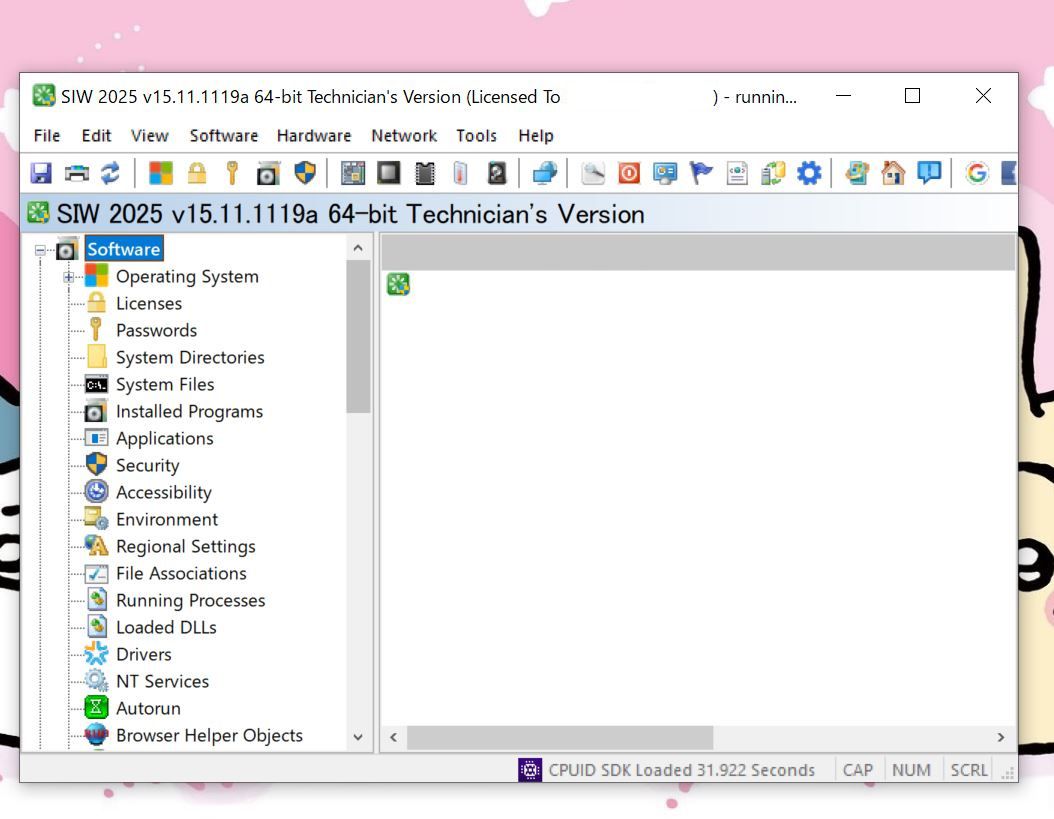 SIW 2025の起動画面