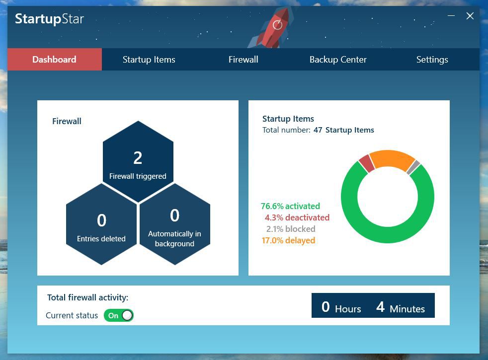 StartupStar 2022の起動画面