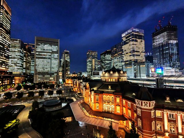東京駅の夜景