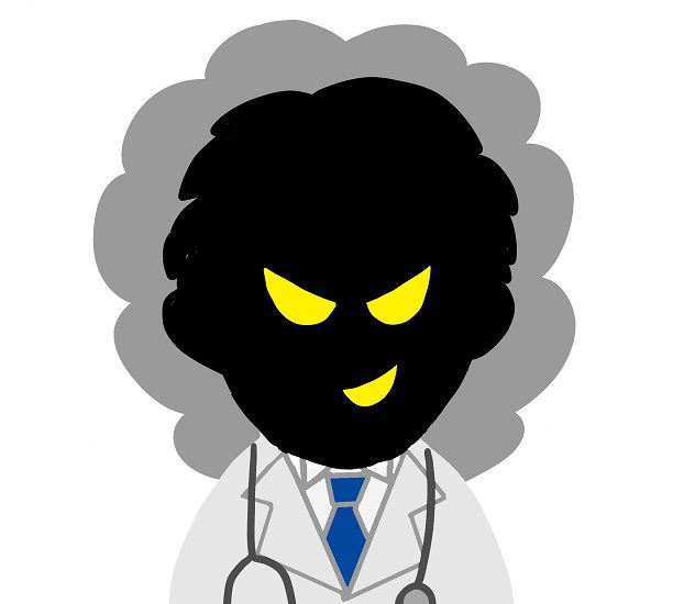 悪い顔をした医師