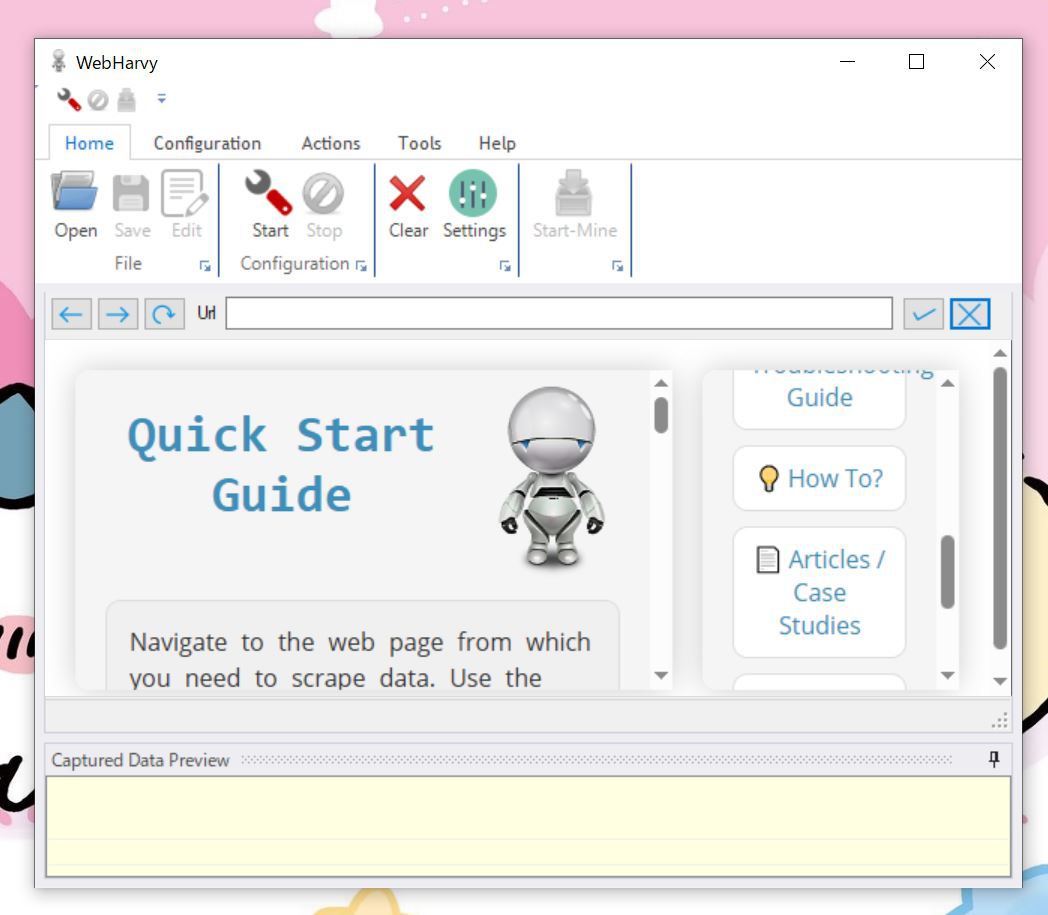 SysNucleus WebHarvyの起動画面