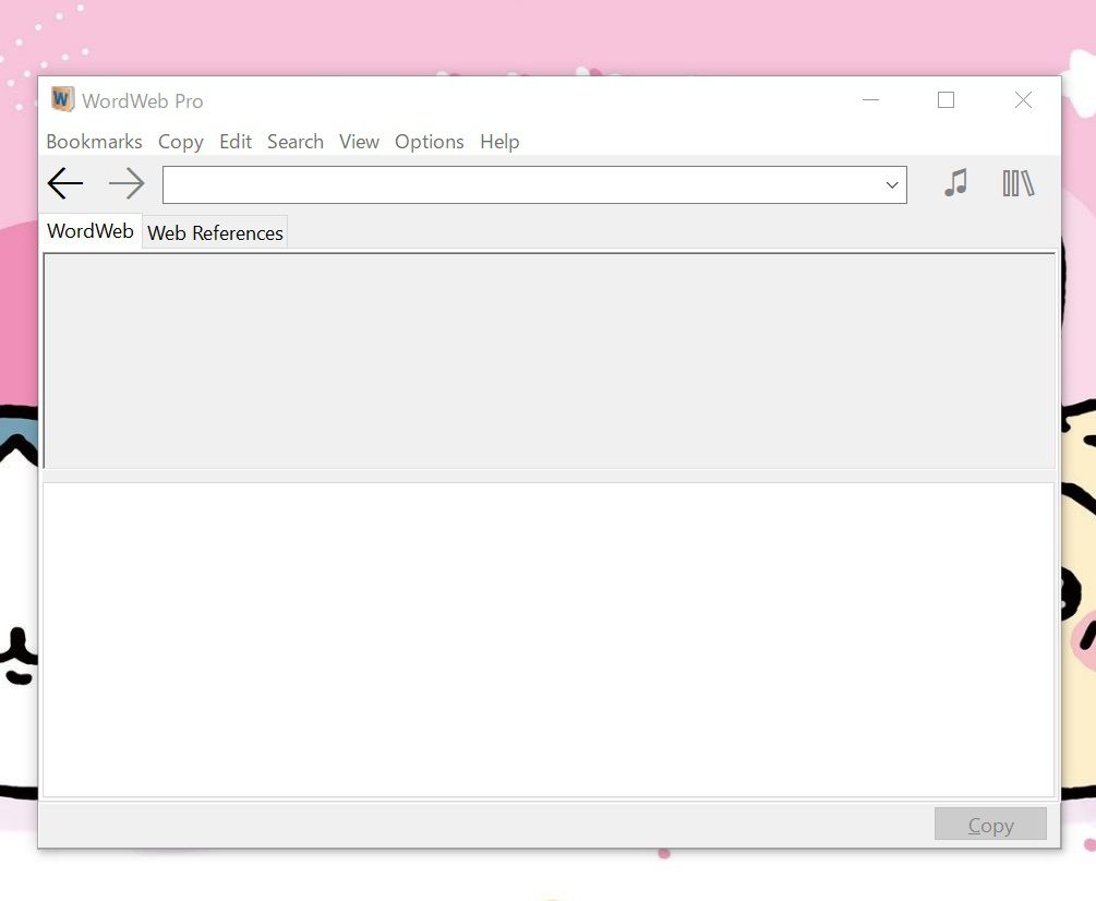 WordWeb Proの起動画面
