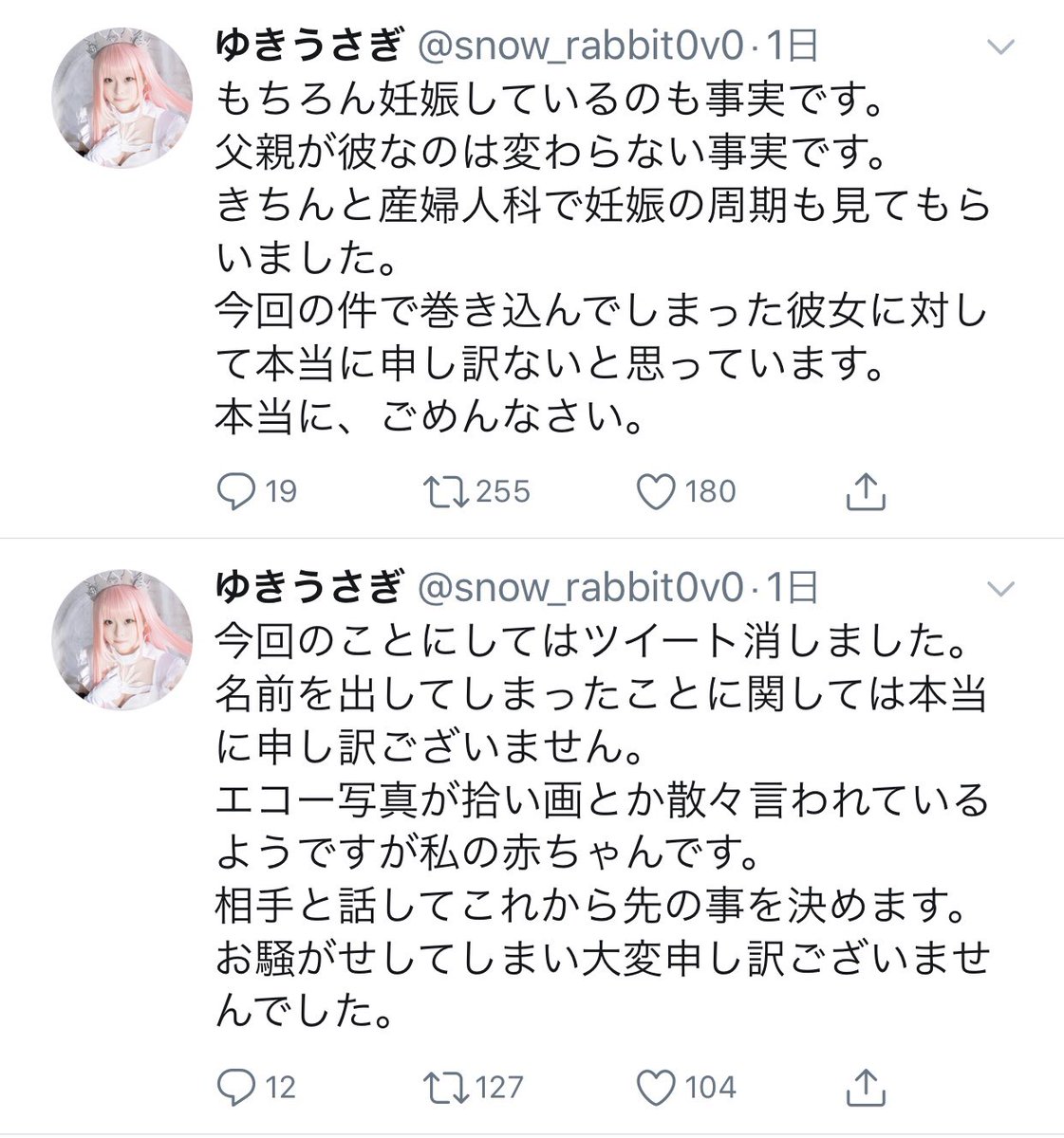 ゆきうさぎツイート