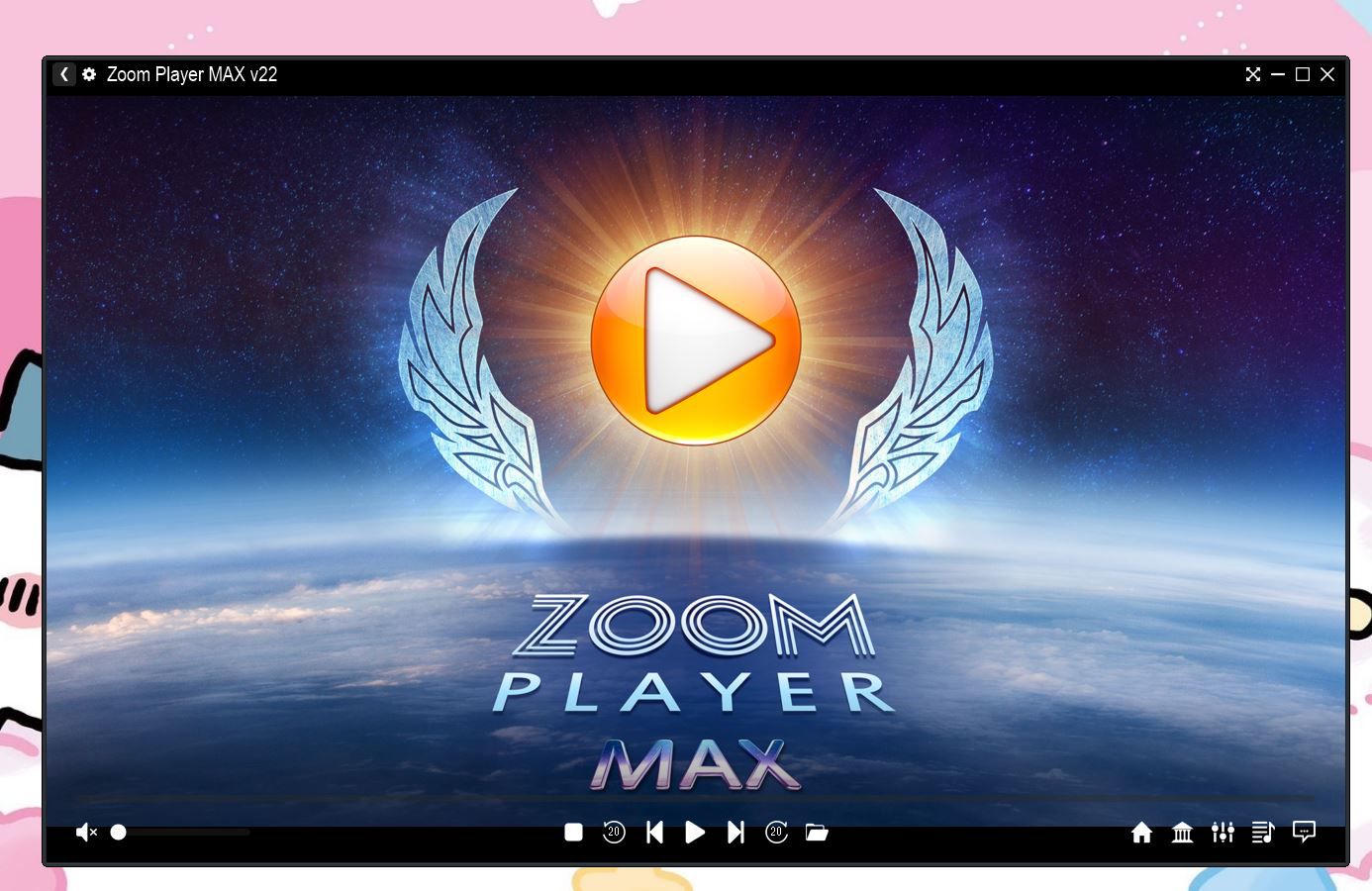 Zoom Player MAXの起動画面